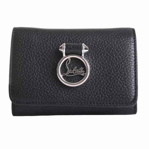 OTHERS Accessories - Christian Louboutin Leather Trifold Compact Wallet Black